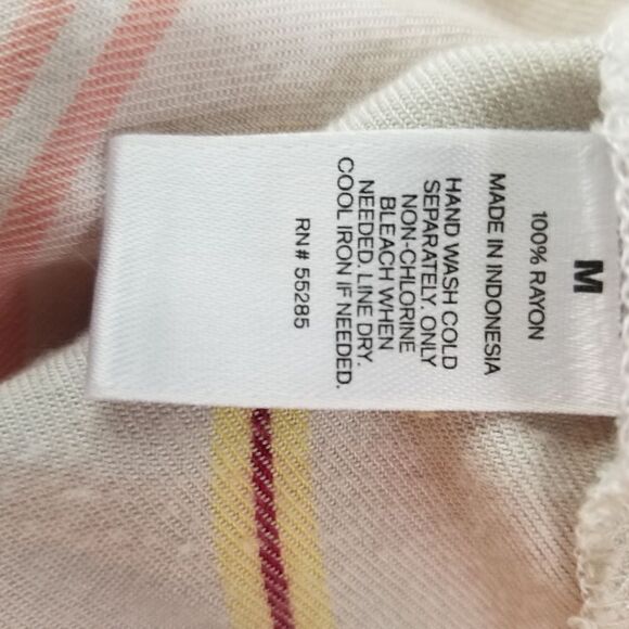 Express Pastel Plaid Peplum Button Front Top‎ Size M - Picture 8 of 8